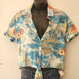 Salt life boat life crop top